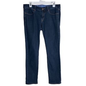 Gap Woman's Skinny Jeans Dark Wash Mid Rise Size 30/10a